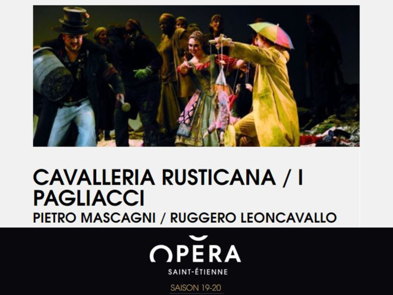 Cavalleria rusticana opera de saint etienne doris lamprecht agenda